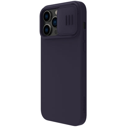 For iPhone 14 Pro Max NILLKIN CamShield Liquid Silicone Phone Case (Deep Purple) - iPhone 14 Pro Max Cases by NILLKIN | Online Shopping South Africa | PMC Jewellery