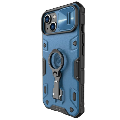 For iPhone 14 NILLKIN Shockproof CamShield Armor Protective Case(Blue) - iPhone 14 Cases by NILLKIN | Online Shopping South Africa | PMC Jewellery