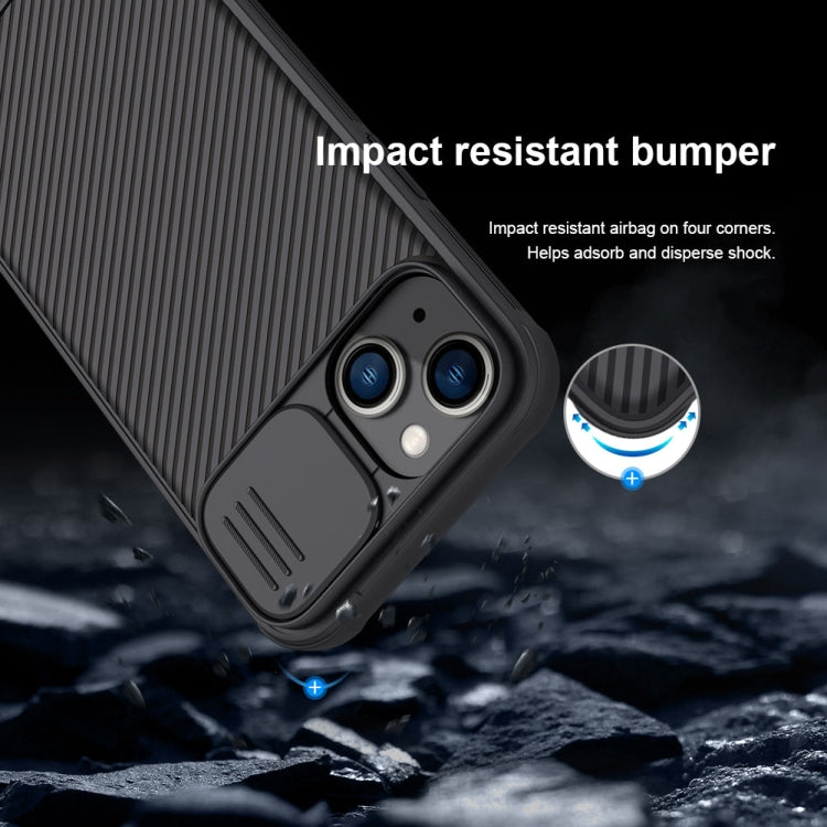 For iPhone 14 Plus  NILLKIN CamShield Pro Protective Phone Case(Blue) - free shipping - PMC TechLife - Order now!
