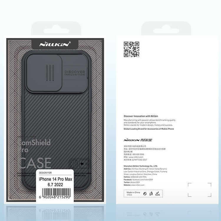 For iPhone 14 Pro Max NILLKIN CamShield Pro Protective Phone Case(Blue) - free shipping - PMC TechLife - Order now!