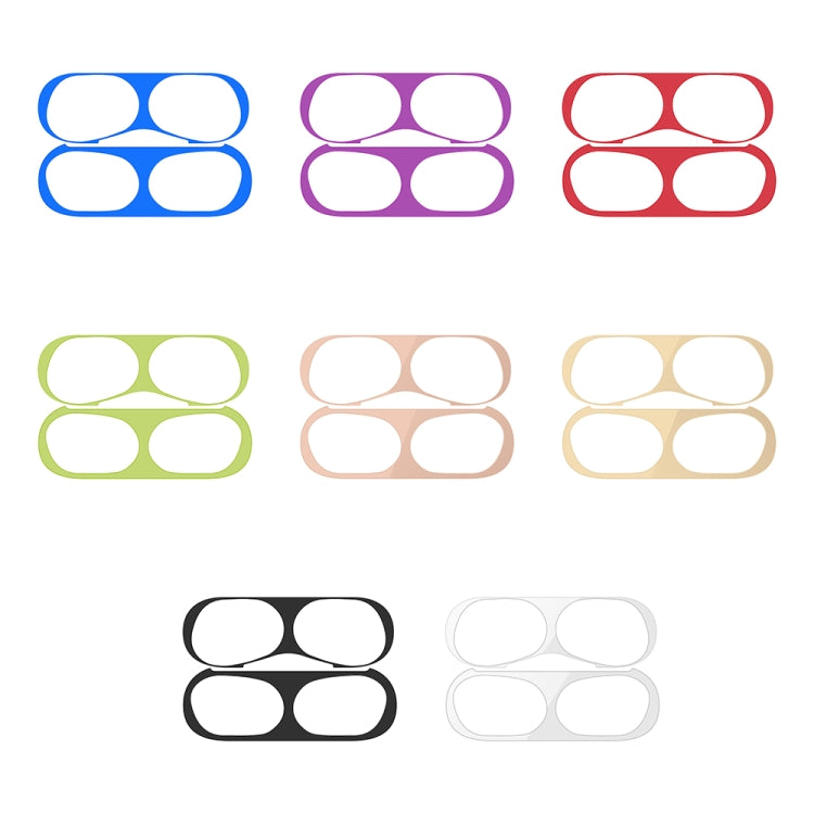 For Apple AirPods Pro 2 Wireless Earphone Protective Case Metal Sticker(Red) - Protective Sticker by PMC TechLife | Online Shopping South Africa | PMC TechLife