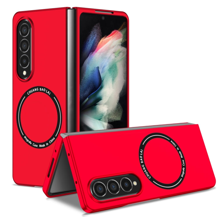 For Samsung Galaxy Z Fold4 Magsafe Magnetic Folding PC Phone Case(Red) - Galaxy Z Fold4 5G Cases by PMC TechLife | Online Shopping South Africa | PMC TechLife