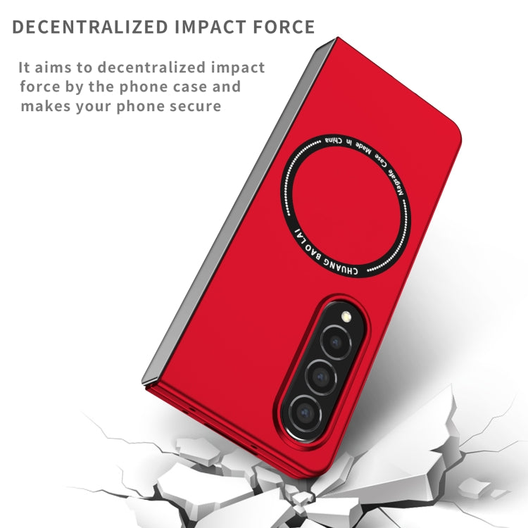 For Samsung Galaxy Z Fold4 Magsafe Magnetic Folding PC Phone Case(Red) - Galaxy Z Fold4 5G Cases by PMC TechLife | Online Shopping South Africa | PMC TechLife