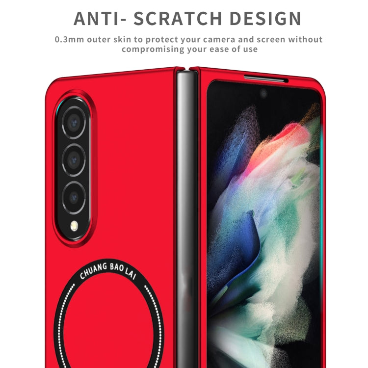 For Samsung Galaxy Z Fold4 Magsafe Magnetic Folding PC Phone Case(Red) - Galaxy Z Fold4 5G Cases by PMC TechLife | Online Shopping South Africa | PMC TechLife