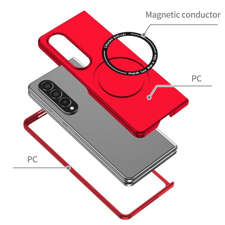 For Samsung Galaxy Z Fold4 Magsafe Magnetic Folding PC Phone Case(Red) - Galaxy Z Fold4 5G Cases by PMC TechLife | Online Shopping South Africa | PMC TechLife