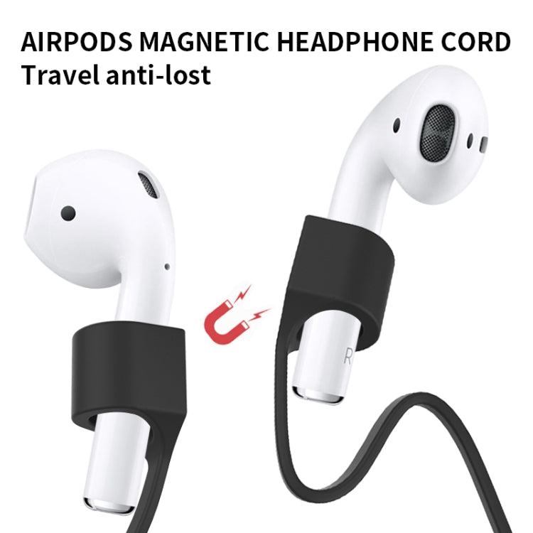 For AirPods Pro 2 Bluetooth Headset Anti-lost Rope Magnetic Silicone Lanyard(White) - Anti-lost & Holder by PMC Jewellery | Online Shopping South Africa | PMC Jewellery