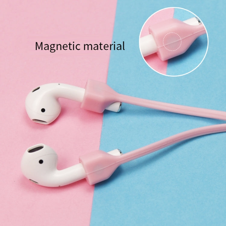 For AirPods Pro 2 Bluetooth Headset Anti-lost Rope Magnetic Silicone Lanyard(Pink) - Anti-lost & Holder by PMC TechLife | Online Shopping South Africa | PMC TechLife