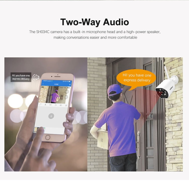 SriHome SH034C 4.0MP AI Humanoid Tracking WiFi Outdoor Surveillance Camera(EU Plug) - free shipping - PMC TechLife - Order now!