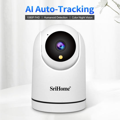 SriHome SH042 2.0MP 1080P HD AI WiFi Pan-tilt Surveillance Camera(EU Plug) - Wireless Camera by SriHome | Online Shopping South Africa | PMC Jewellery