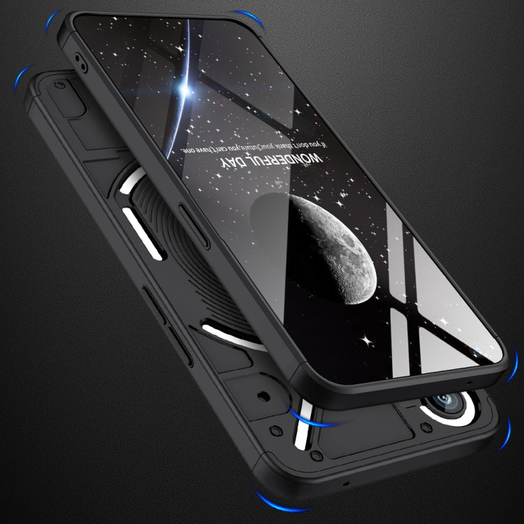 For Nothing Phone 1 GKK Three Stage Splicing Full Coverage PC Phone Case(Black) - More Brand by GKK | Online Shopping South Africa | PMC TechLife | Buy Now Pay Later Mobicred