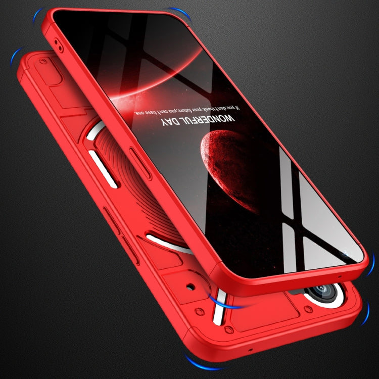 For Nothing Phone 1 GKK Three Stage Splicing Full Coverage PC Phone Case(Red) - More Brand by GKK | Online Shopping South Africa | PMC Jewellery