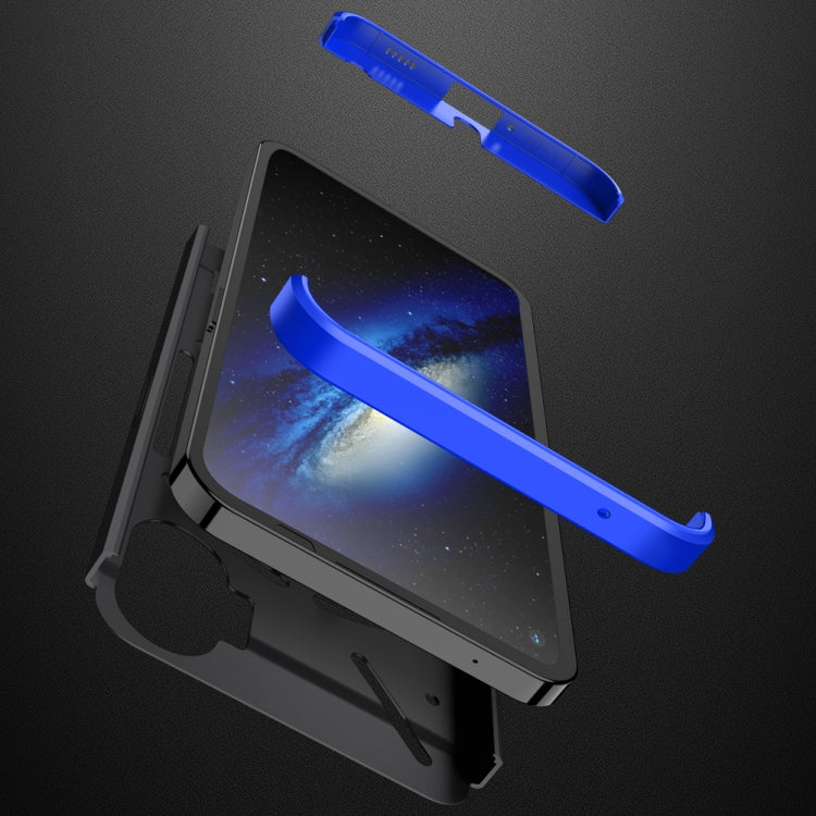 For Nothing Phone 1 GKK Three Stage Splicing Full Coverage PC Phone Case(Black Blue) - More Brand by GKK | Online Shopping South Africa | PMC TechLife | Buy Now Pay Later Mobicred
