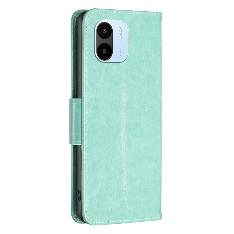 For Xiaomi Redmi A1/A1+ Two Butterflies Embossing Leather Phone Case(Green) - free shipping - PMC TechLife - Order now!