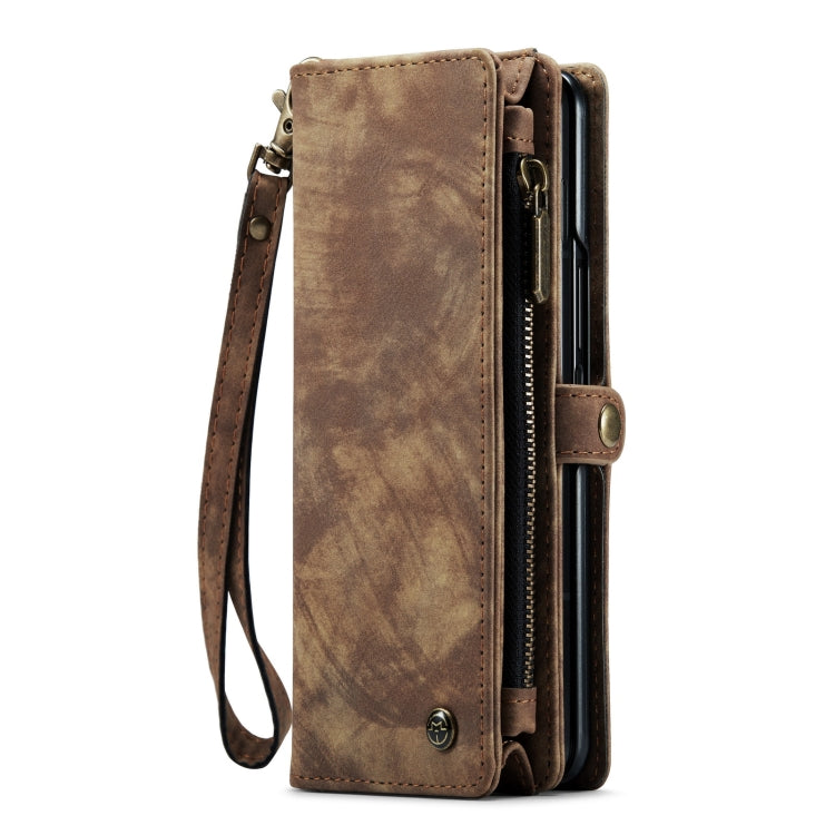 For Samsung Galaxy Z Fold4 CaseMe 008 Detachable Multifunctional Leather Phone Case(Brown) - Galaxy Phone Cases by CaseMe | Online Shopping South Africa | PMC TechLife | Buy Now Pay Later Mobicred