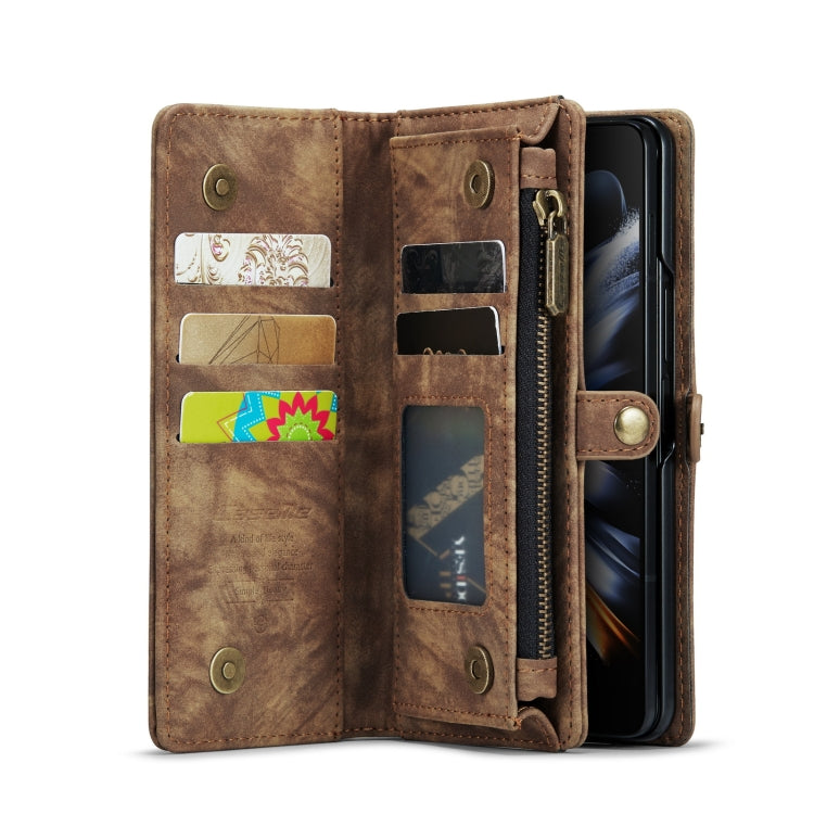 For Samsung Galaxy Z Fold4 CaseMe 008 Detachable Multifunctional Leather Phone Case(Brown) - Galaxy Phone Cases by CaseMe | Online Shopping South Africa | PMC TechLife | Buy Now Pay Later Mobicred