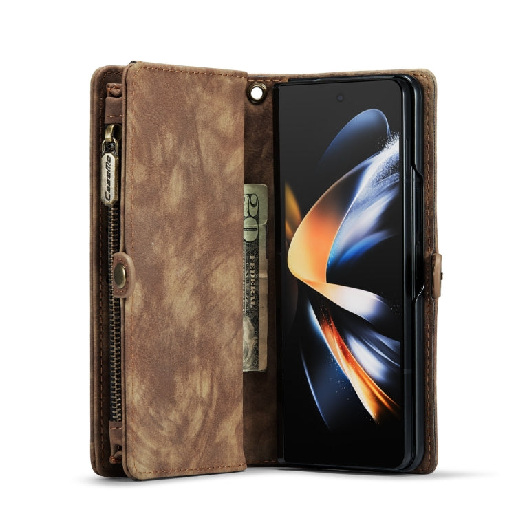 For Samsung Galaxy Z Fold4 CaseMe 008 Detachable Multifunctional Leather Phone Case(Brown) - Galaxy Phone Cases by CaseMe | Online Shopping South Africa | PMC TechLife | Buy Now Pay Later Mobicred