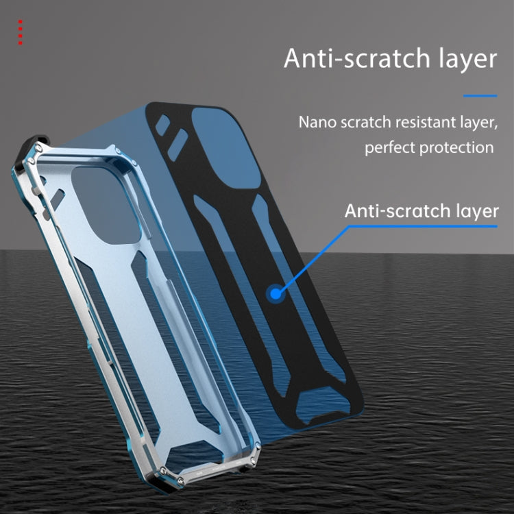 For iPhone 14 Pro Max R-JUST RJ17 Shockproof Armor Metal Phone Case(Blue) - iPhone 14 Pro Max Cases by R-JUST | Online Shopping South Africa | PMC TechLife | Buy Now Pay Later Mobicred