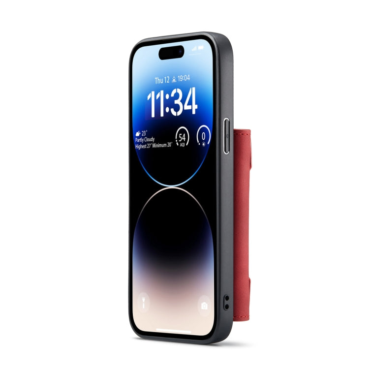 For iPhone 14 Pro Max DG.MING M2 Series 3-Fold Card Bag Leather Case(Red) - iPhone 14 Pro Max Cases by DG.MING | Online Shopping South Africa | PMC Jewellery | Buy Now Pay Later Mobicred