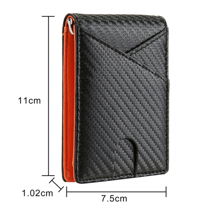 W2108A1 RFID Carbon fiber Business Wallet For Men(Blue) - free shipping - PMC TechLife - Order now!