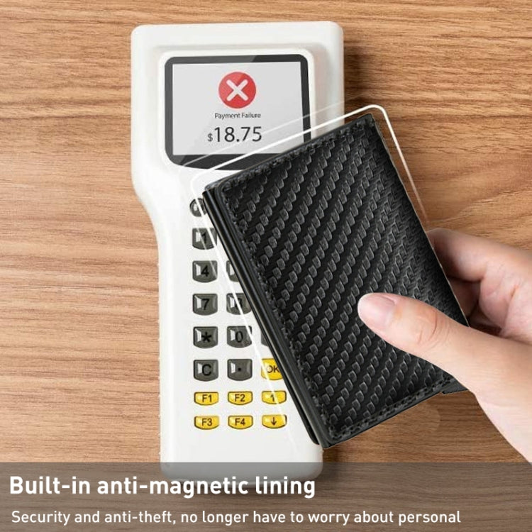 C1804H1 RFID Carbon Fiber Wallet For Men(Black Carbon Fibers) - free shipping - PMC TechLife - Order now!