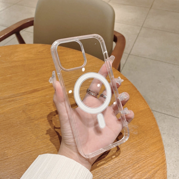 For iPhone 11 MagSafe Magnetic Clear Acrylic TPU Case(Transparent) - iPhone 11 Cases by PMC TechLife | Online Shopping South Africa | PMC TechLife | Buy Now Pay Later Mobicred