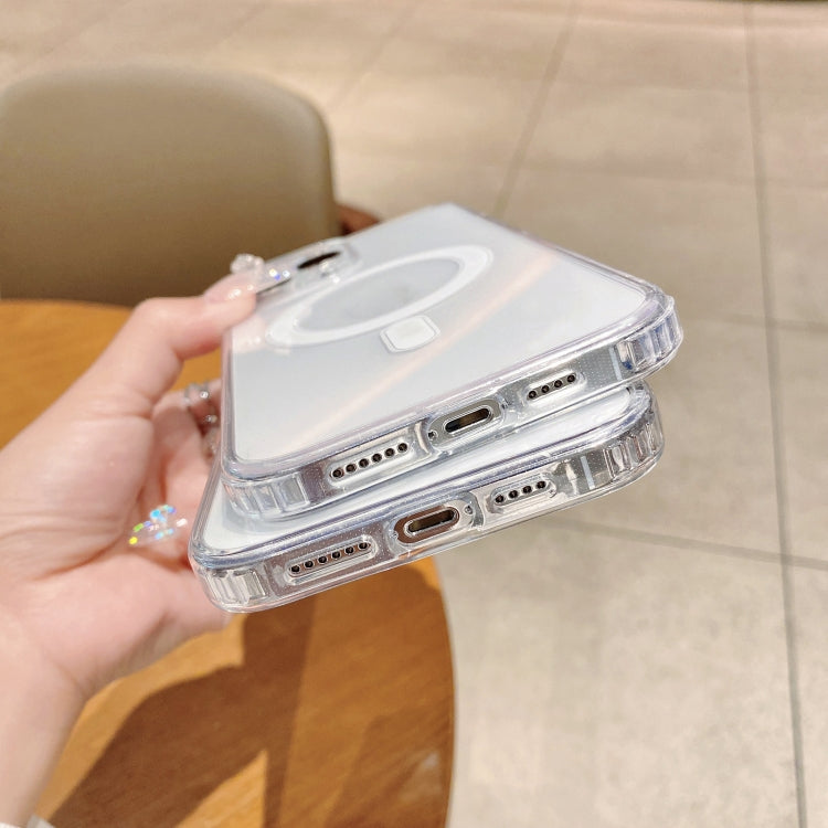 For iPhone 11 MagSafe Magnetic Clear Acrylic TPU Case(Transparent) - iPhone 11 Cases by PMC TechLife | Online Shopping South Africa | PMC TechLife | Buy Now Pay Later Mobicred