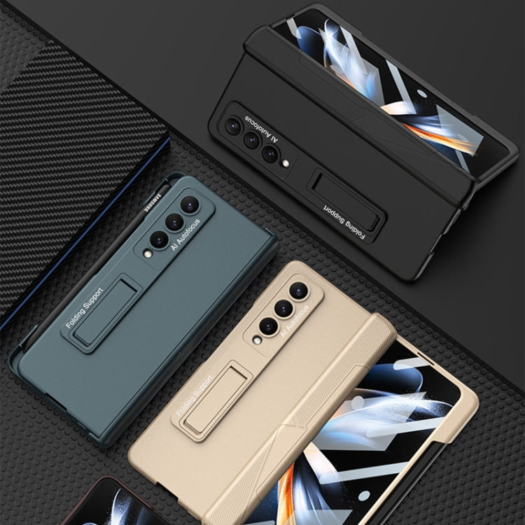 For Samsung Galaxy Z Fold4 GKK Integrated Magnetic Folding Phone Case with Pen Slot(Silver) - Galaxy Z Fold4 5G Cases by GKK | Online Shopping South Africa | PMC TechLife