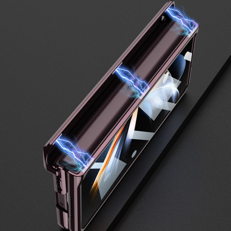 For Samsung Galaxy Z Fold4 GKK Magnetic Hinged Phantom Folding Phone Case(Wine Red) - Galaxy Z Fold4 5G Cases by GKK | Online Shopping South Africa | PMC TechLife | Buy Now Pay Later Mobicred