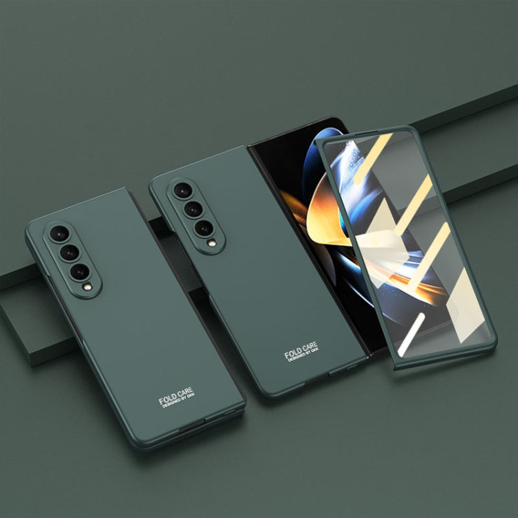 For Samsung Galaxy Z Fold4 GKK Integrated Ultra-thin Full Coverage Phone Flip Case(Night Green) - Galaxy Z Fold4 5G Cases by GKK | Online Shopping South Africa | PMC TechLife