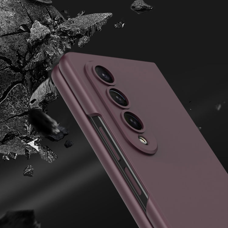 For Samsung Galaxy Z Fold4 GKK Integrated Ultra-thin Full Coverage Phone Flip Case(Wine Red) - Galaxy Z Fold4 5G Cases by GKK | Online Shopping South Africa | PMC TechLife