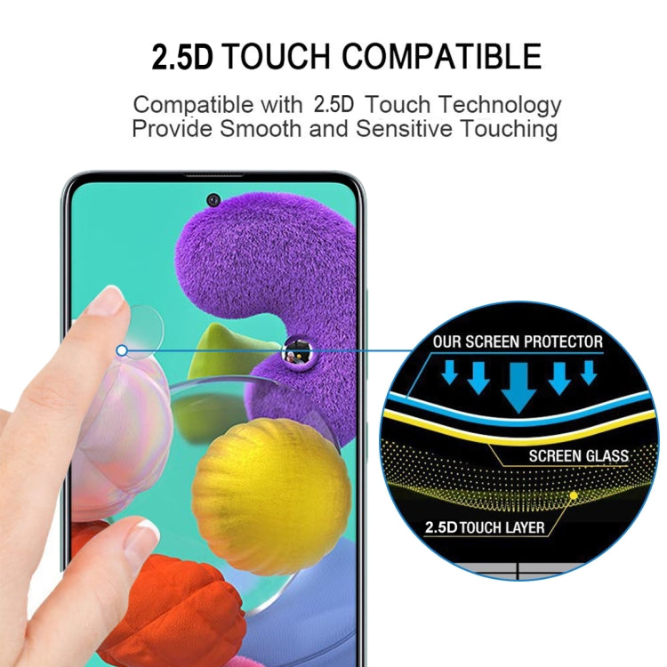 For Galaxy A51 9H Surface Hardness 2.5D Full Glue Full Screen Tempered Glass Film - free shipping - PMC TechLife - Order now!