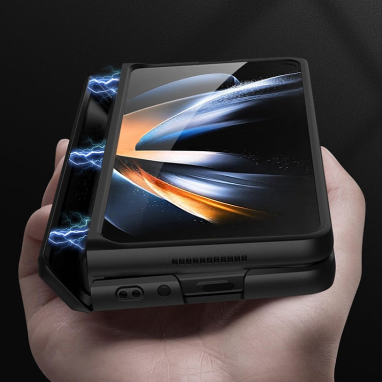 For Samsung Galaxy Z Fold4 GKK Magnetic Hinged Folding Full Phone Case(Silver) - free shipping - PMC TechLife - Order now!