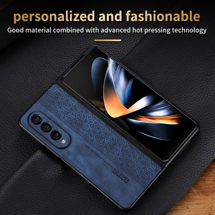 For Samsung Galaxy Z Fold3 5G AZNS 3D Embossed Skin Feel Phone Case(Sapphire Blue) - Galaxy Phone Cases by AZNS | Online Shopping South Africa | PMC TechLife | Buy Now Pay Later Mobicred