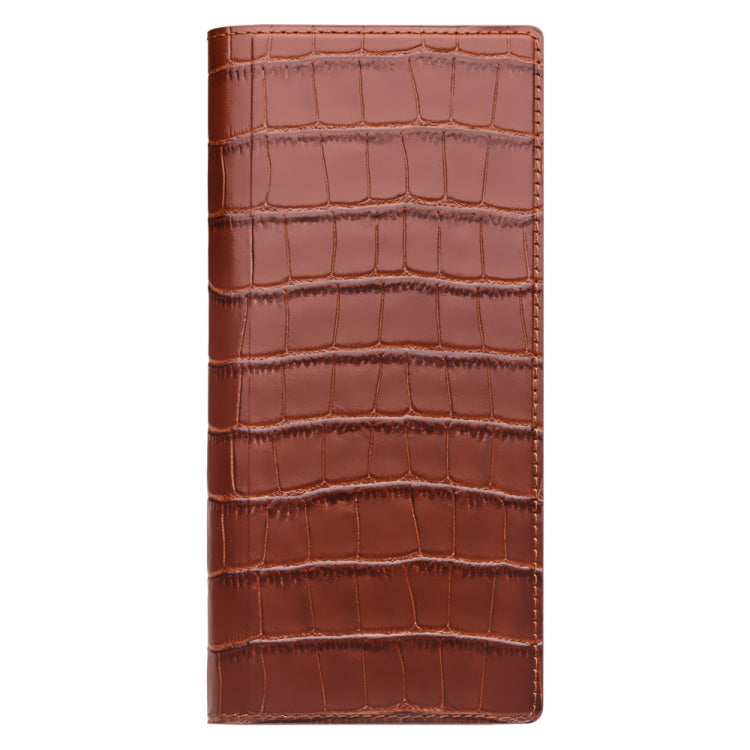 For Huawei Mate XS 2 QIALINO Crocodile Pattern Genuine Leather Phone Case(Brown) - free shipping - PMC TechLife - Order now!