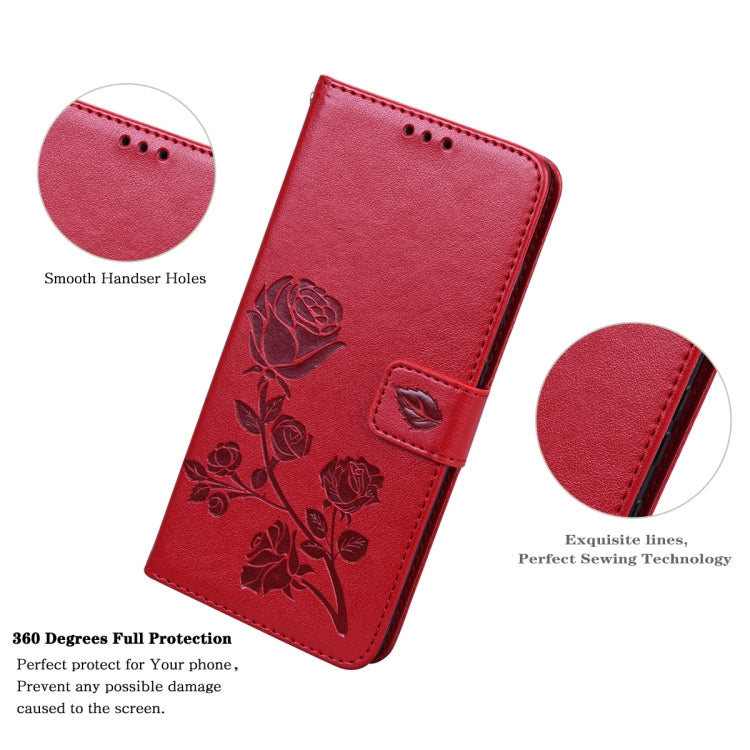 For Xiaomi 12/12X Rose Embossed Flip PU Leather Phone Case(Red) - free shipping - PMC TechLife - Order now!