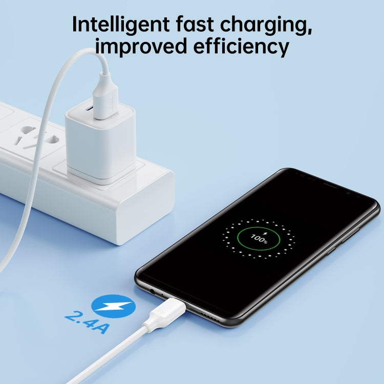 JOYROOM S-UM018A9 2.4A USB to Micro USB Fast Charging Data Cable, Length:1m(Black) - free shipping - PMC TechLife - Order now!