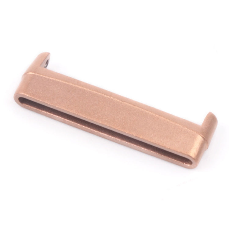 For Fitbit Versa 4 / Sense 2 1 Pair Universal Metal Watch Band Connectors(Rose Gold) -  by PMC Jewellery | Online Shopping South Africa | PMC Jewellery