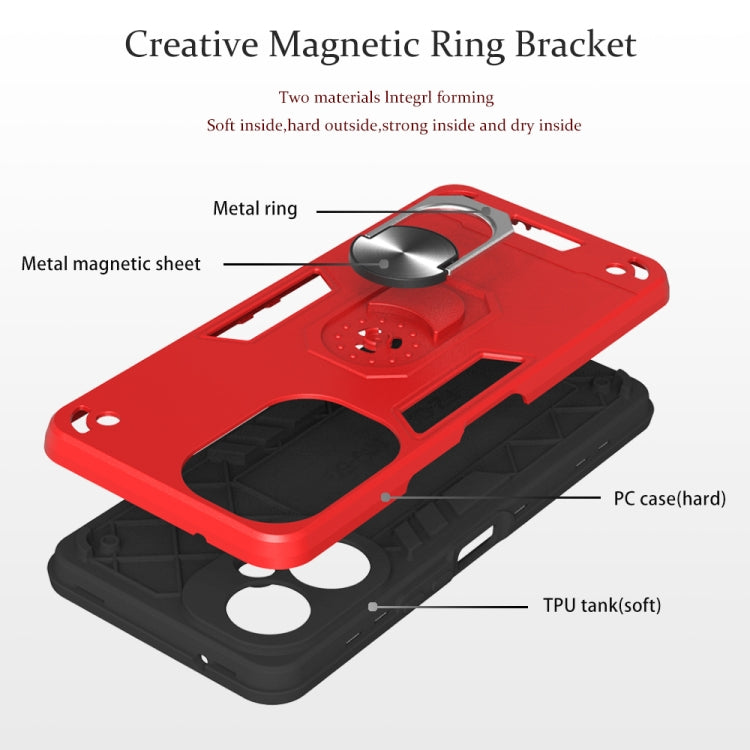 For Tecno Camon 19/Camon 19 Pro 5G 2 in 1 Armour Series PC + TPU Protective Phone Case(Red) - free shipping - PMC TechLife - Order now!