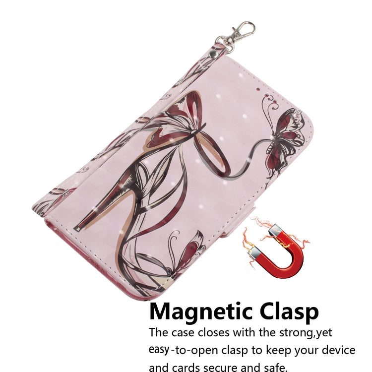 For Samsung Galaxy A14 5G 3D Colored Horizontal Flip Leather Phone Case(Butterfly High-heeled) - free shipping - PMC TechLife - Order now!