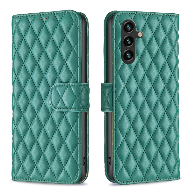 For Samsung Galaxy A14 5G Diamond Lattice Wallet Leather Flip Phone Case(Green) - free shipping - PMC TechLife - Order now!