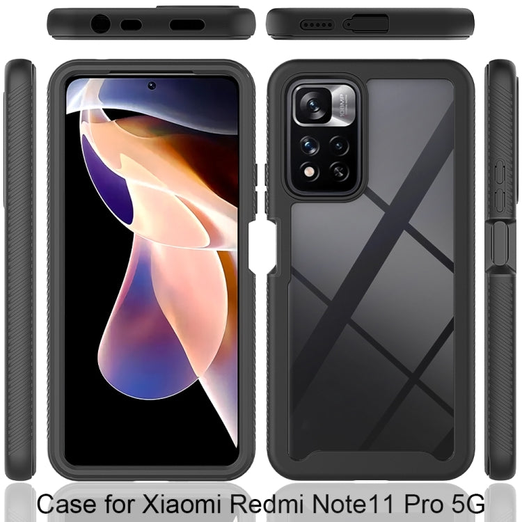 For Xiaomi Redmi Note 11 Pro+ 5G Global Starry Sky Solid Color Shockproof TPU Clear PC Phone Case(Purple) - free shipping - PMC TechLife - Order now!