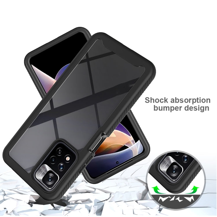 For Xiaomi Redmi Note 11 Pro+ 5G Global Starry Sky Solid Color Shockproof TPU Clear PC Phone Case(Purple) - free shipping - PMC TechLife - Order now!