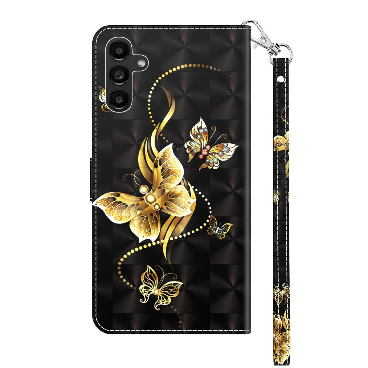 For Samsung Galaxy A14 5G 3D Painted Leather Phone Case(Golden Swallow Butterfly) - free shipping - PMC TechLife - Order now!