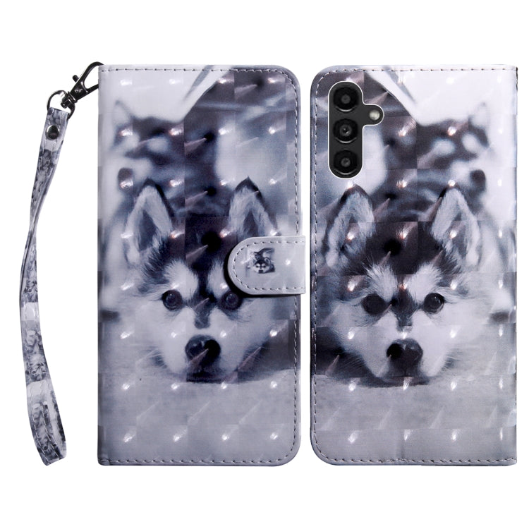For Samsung Galaxy A14 5G 3D Painted Leather Phone Case(Husky) - free shipping - PMC TechLife - Order now!