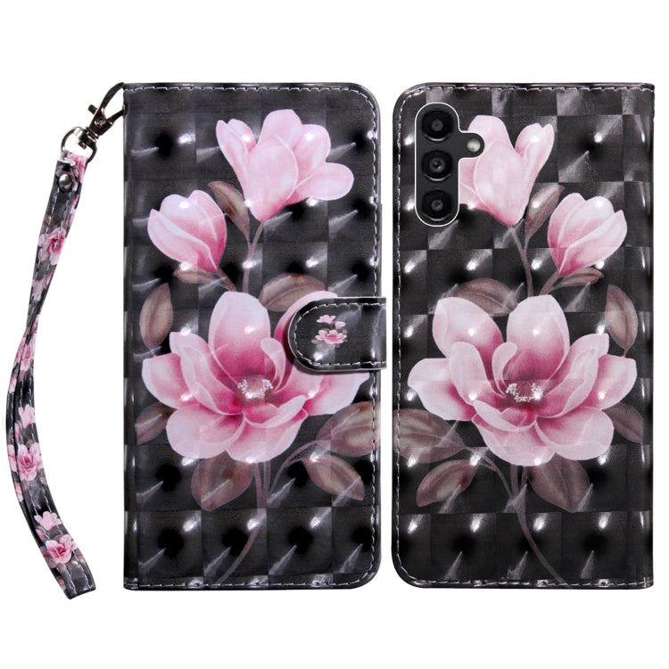 For Samsung Galaxy A14 5G 3D Painted Leather Phone Case(Pink Flower) - free shipping - PMC TechLife - Order now!