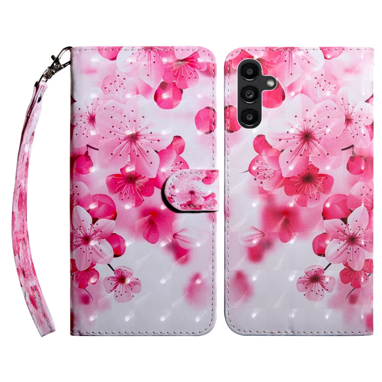 For Samsung Galaxy A14 5G 3D Painted Leather Phone Case(Red Flower) - free shipping - PMC TechLife - Order now!