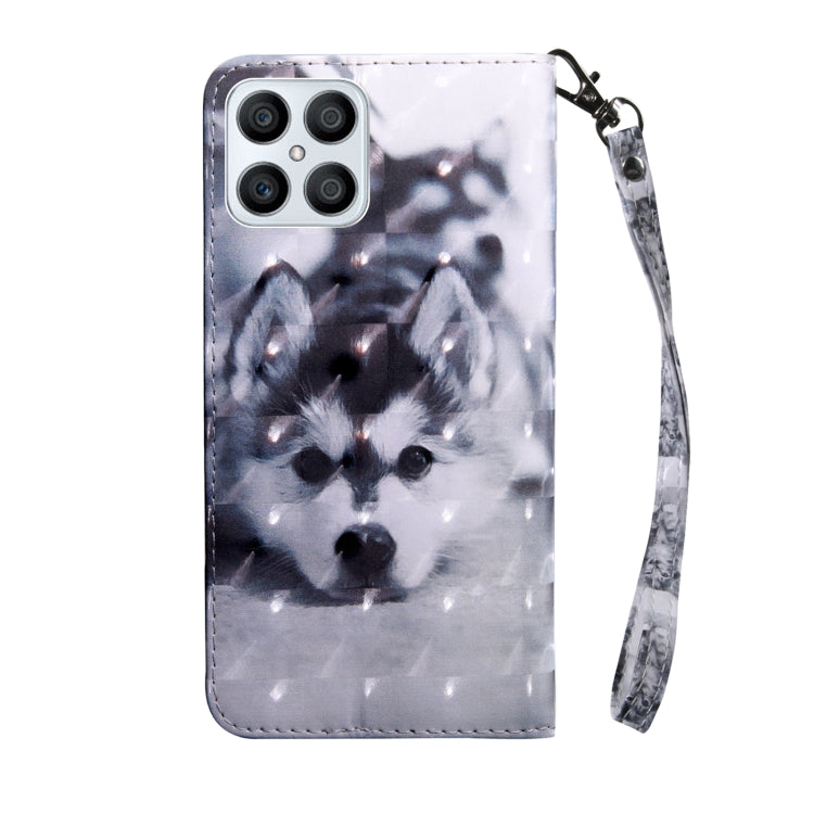 For Honor X8 4G 3D Painted Leather Phone Case(Husky) - free shipping - PMC TechLife - Order now!