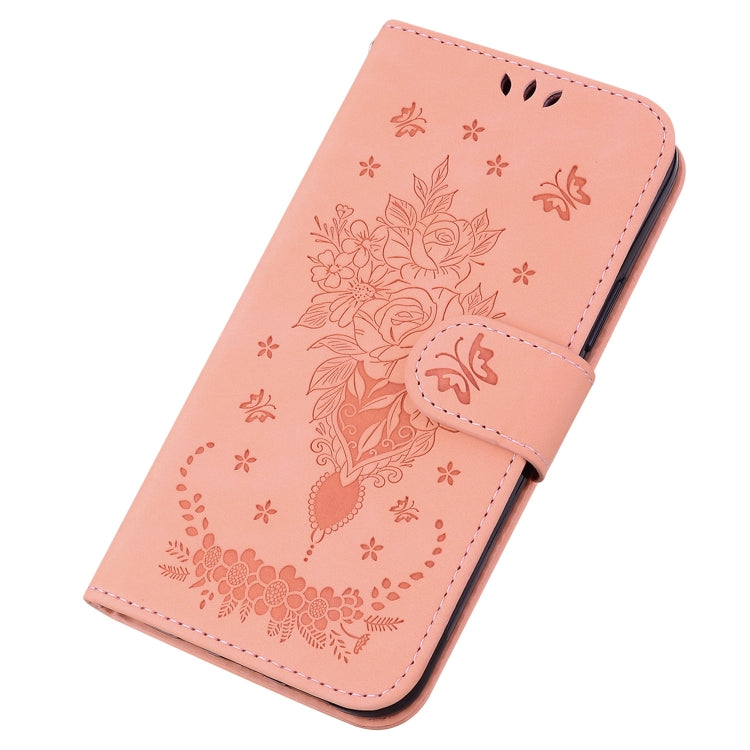 For Samsung Galaxy A14 5G Butterfly Rose Embossed Leather Phone Case(Pink) - free shipping - PMC TechLife - Order now!