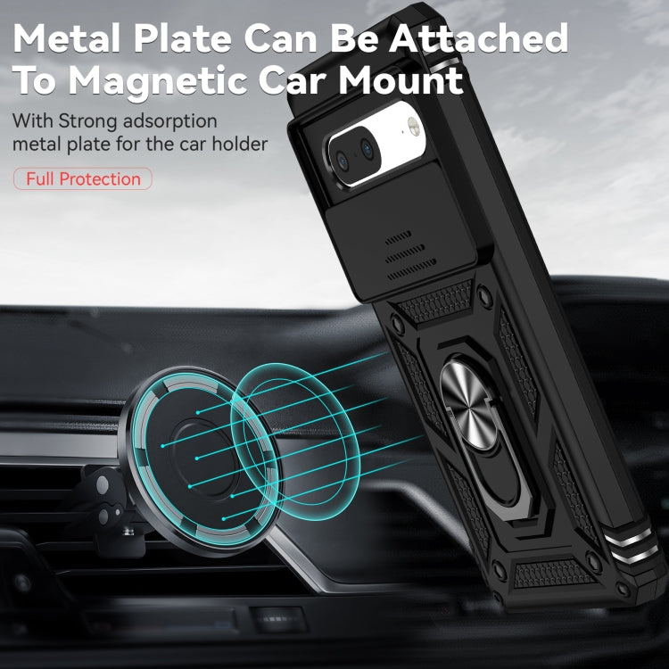 For Google Pixel 7 5G Sliding Camshield Holder Phone Case(Black) - Google Cases by PMC TechLife | Online Shopping South Africa | PMC TechLife