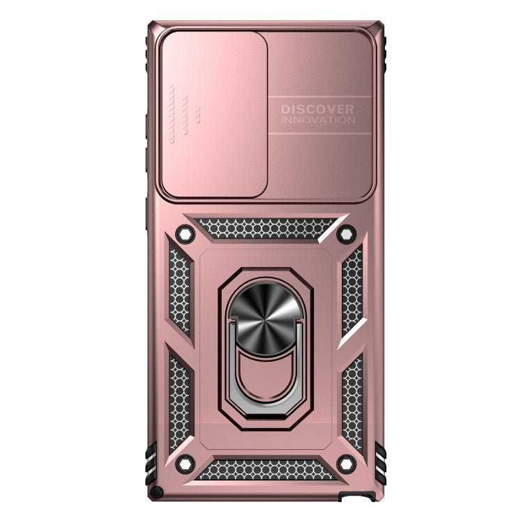 For Samsung Galaxy S23 Ultra 5G Sliding Camshield Holder Phone Case(Rose Gold) - free shipping - PMC TechLife - Order now!